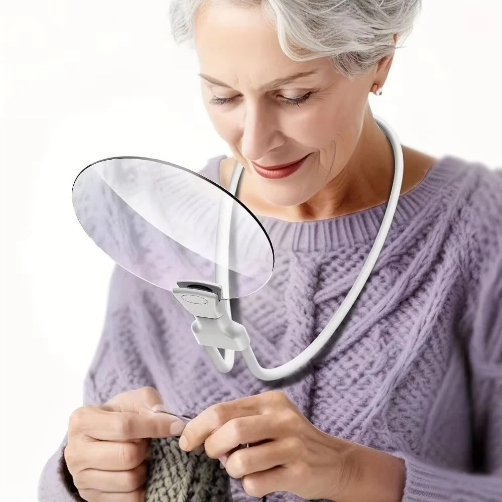 Hands-Free Magnifying Glass 5x