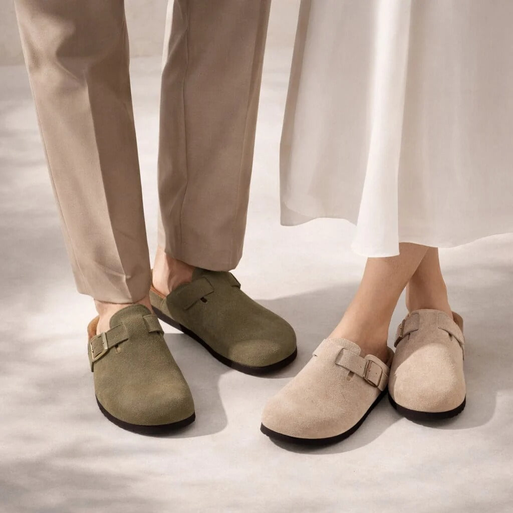 Suedara Cork & Suede House Slippers