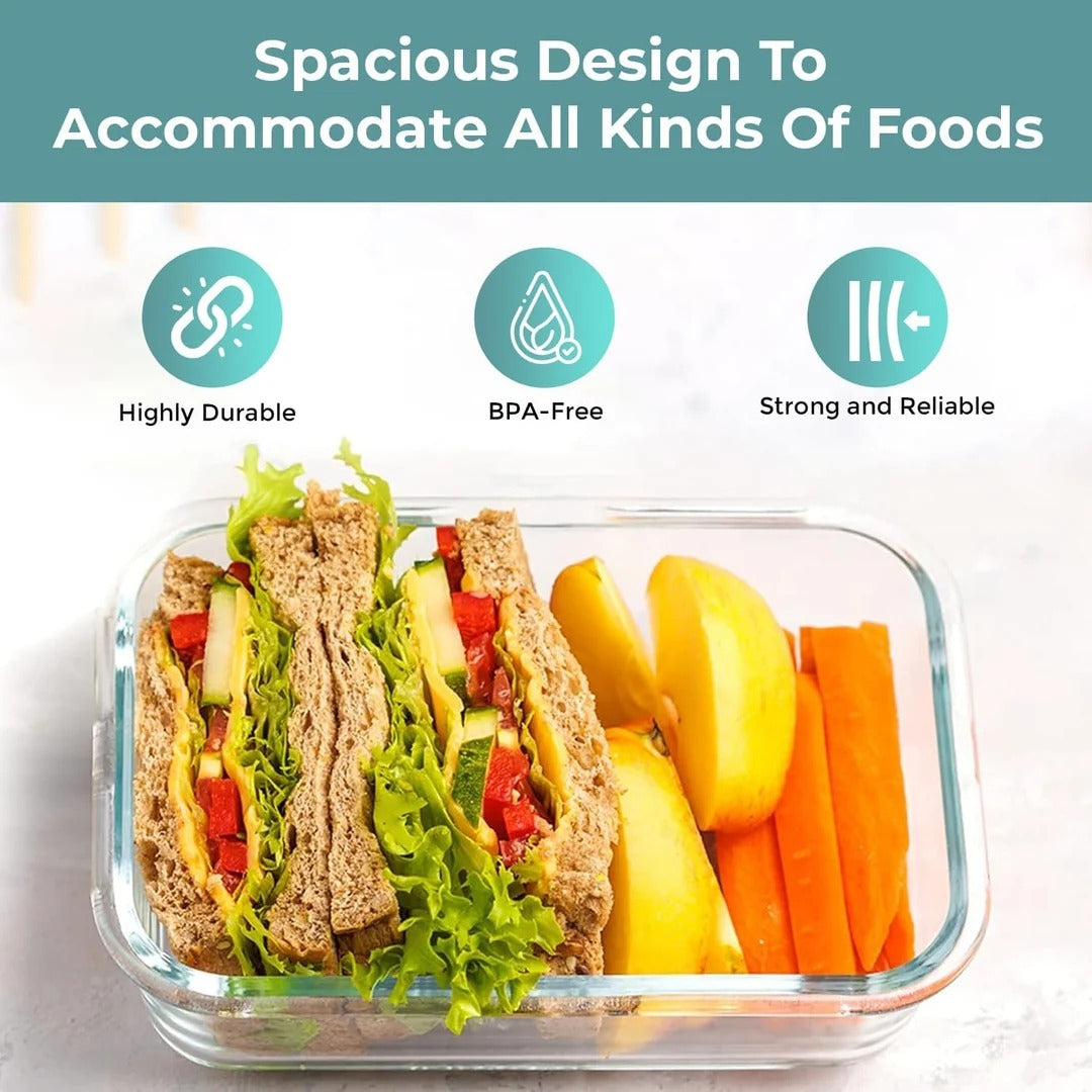 Glass Food Storage Container Set