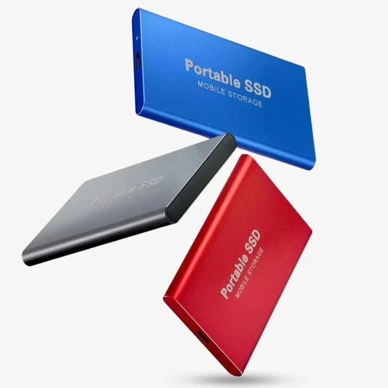 Portable 128GB External SSD with USB-C