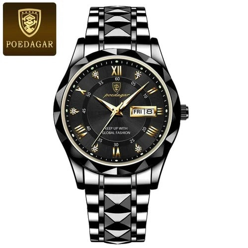 Men's Analog Quartz Watch with Date
