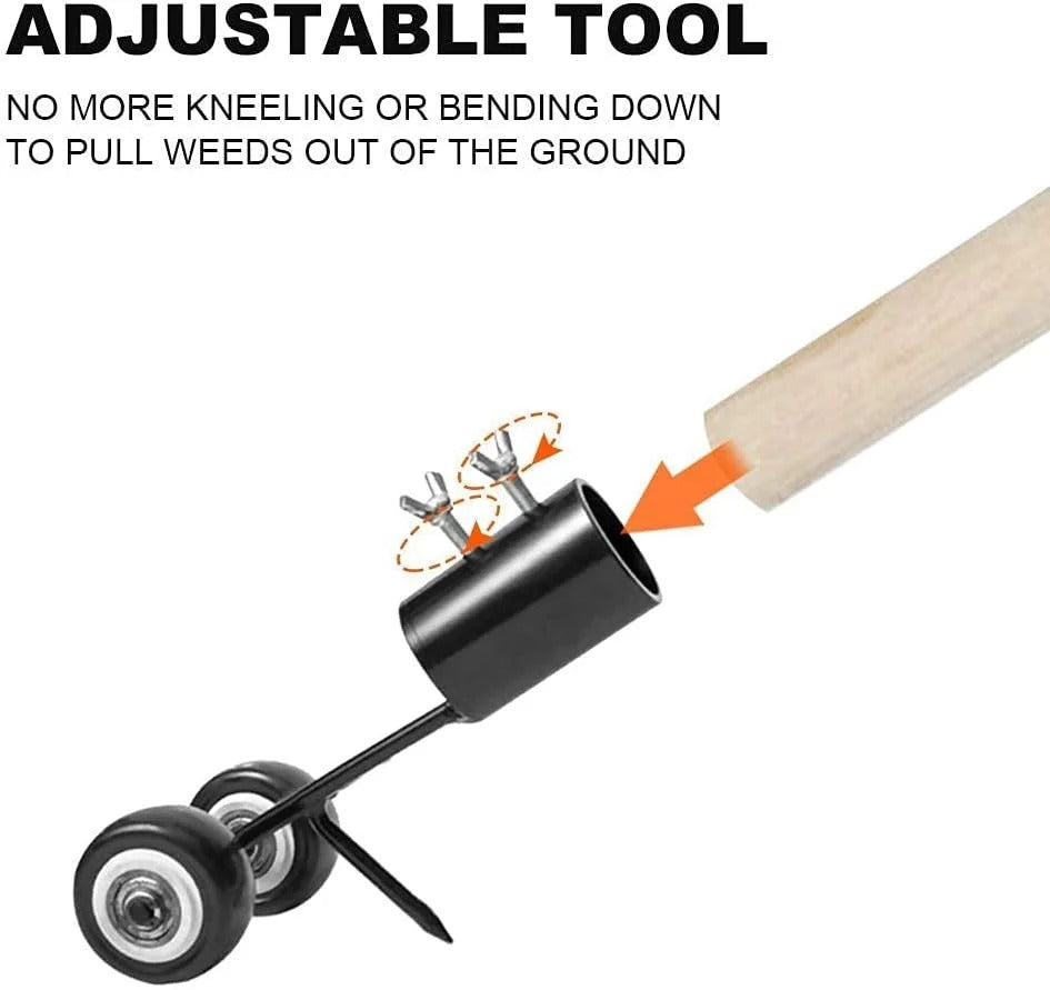Rolling Weed Removal Tool for Paver Joints