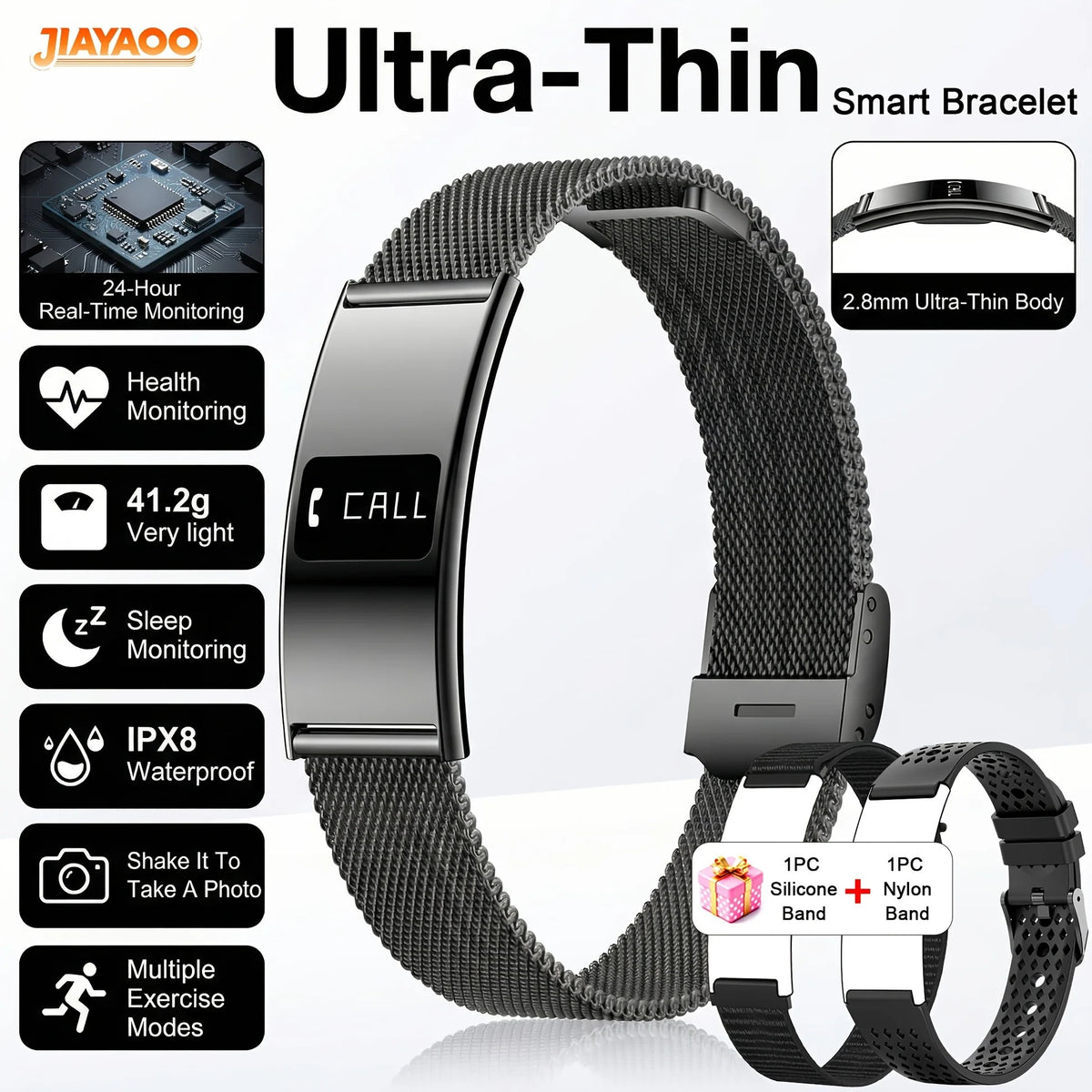 Ultra-Thin IPX8 Smartwatch
