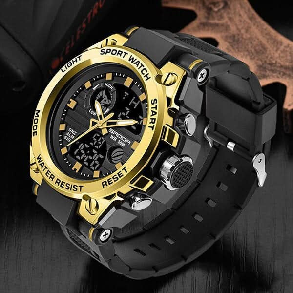 Tactical Sport Watch with Dual Time Zones