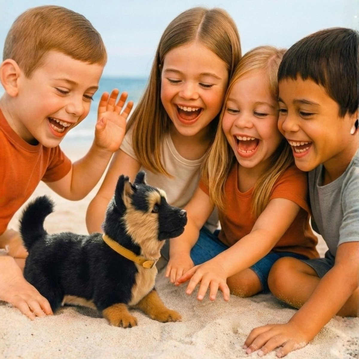 PUPPORA – Cozy Plush Dog Toy with Realistic Look