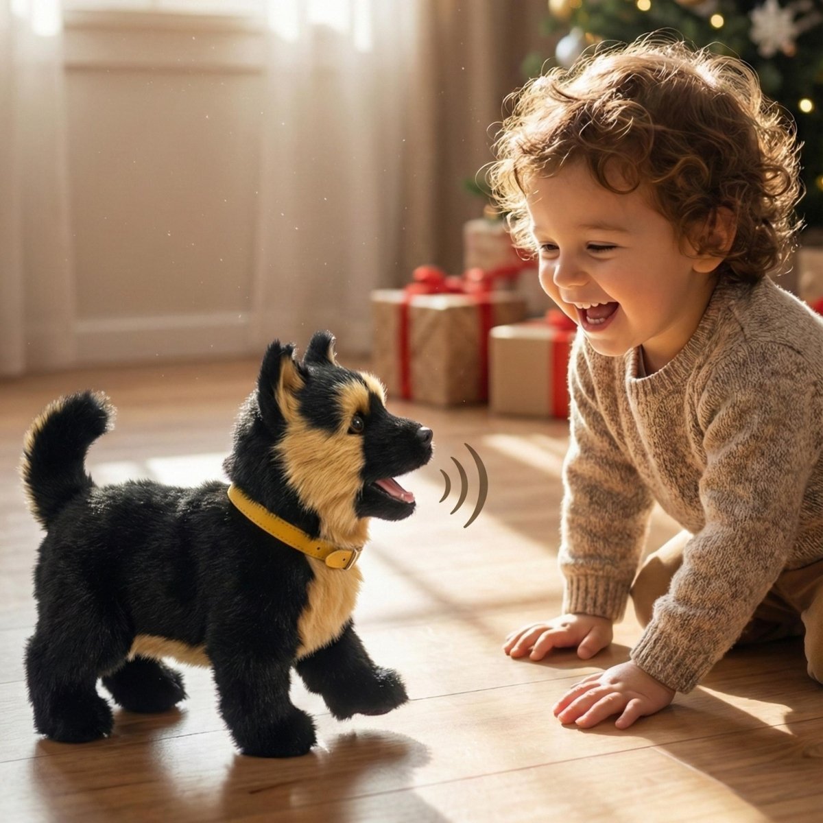PUPPORA – Cozy Plush Dog Toy with Realistic Look