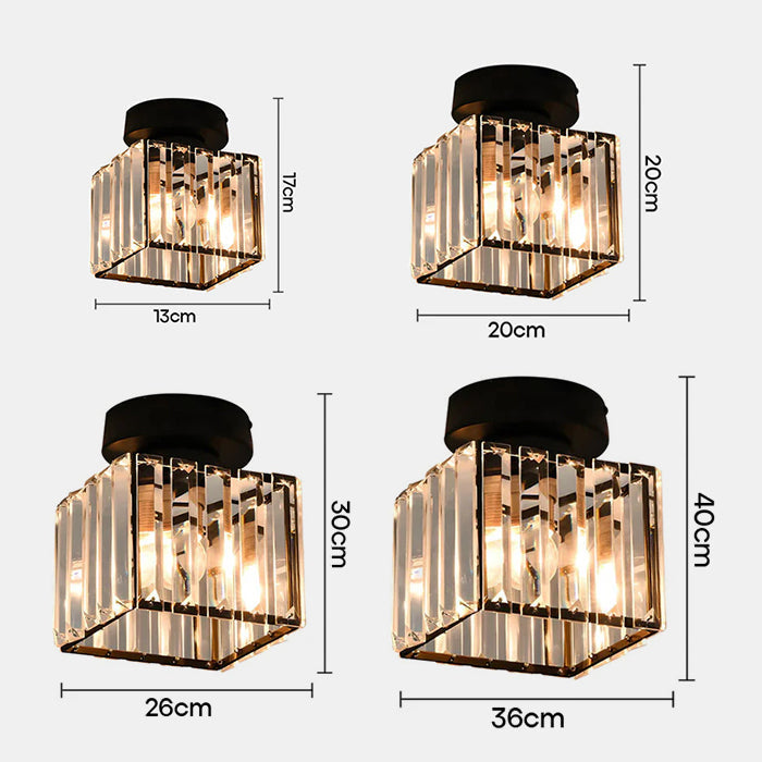 Casa Lumière Plafondlamp - Chique Glasverlichting voor Hal en Woonruimte