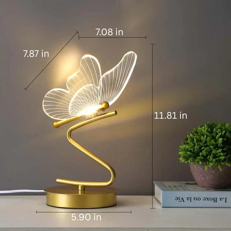 Luxe Vlinder LED Tafellamp - ButterflyLuxe