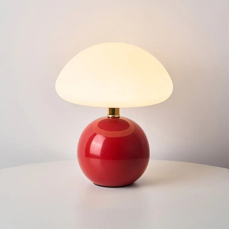 Mushroom LED Table Lamp French Cream