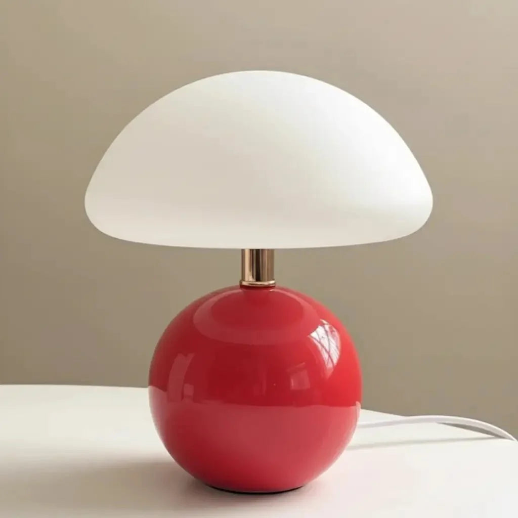 Mushroom LED Table Lamp French Cream