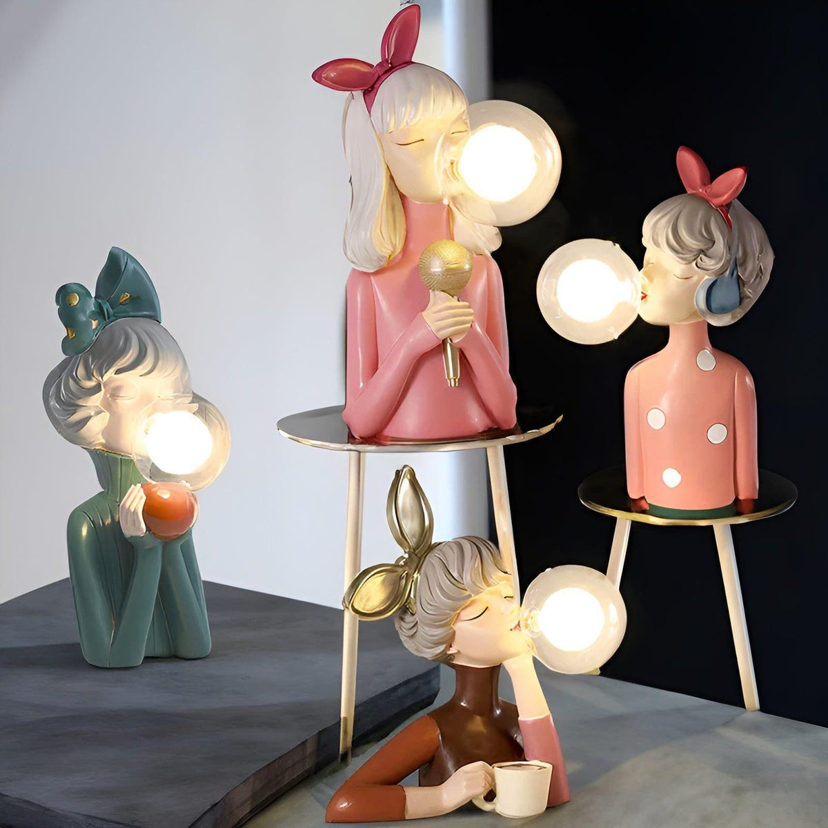 Decoratief Nachtlampje Met Bubbeldesign En Sfeerverlichting
