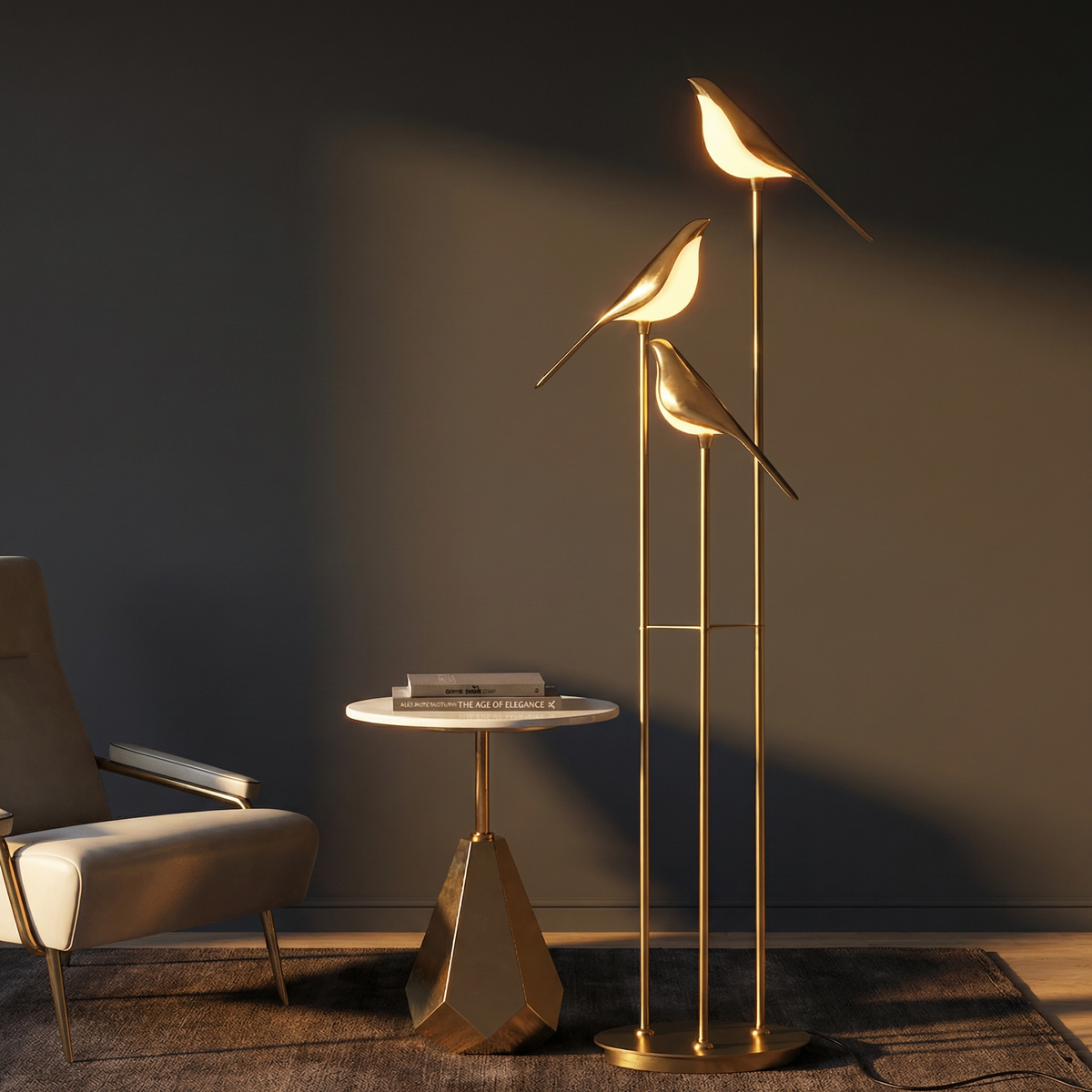 MrBird Sculptural Floor Lamp