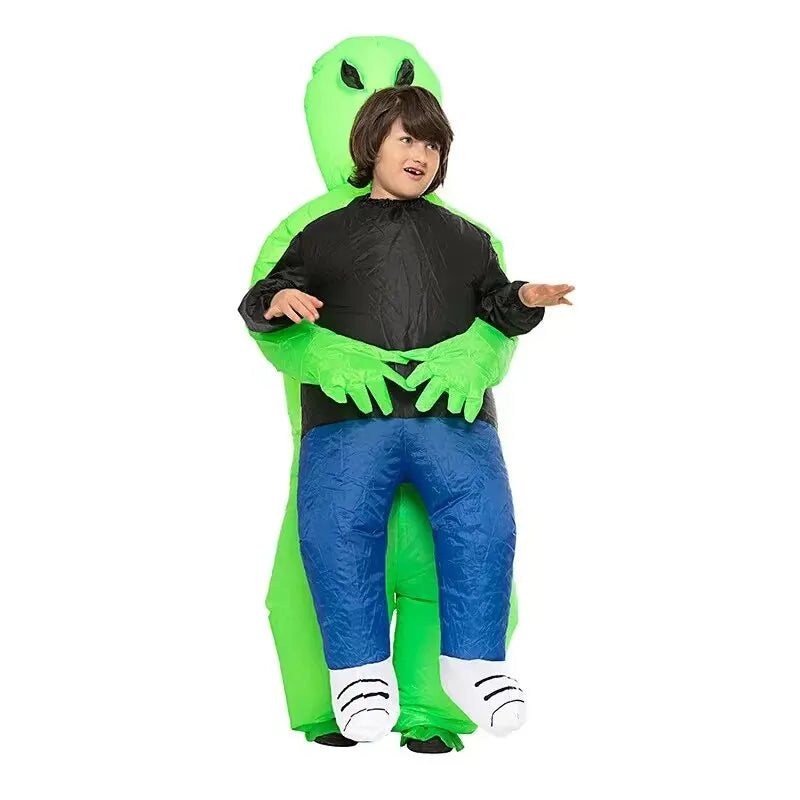 Opblaasbaar Halloween Alien Kostuum voor Volwassenen