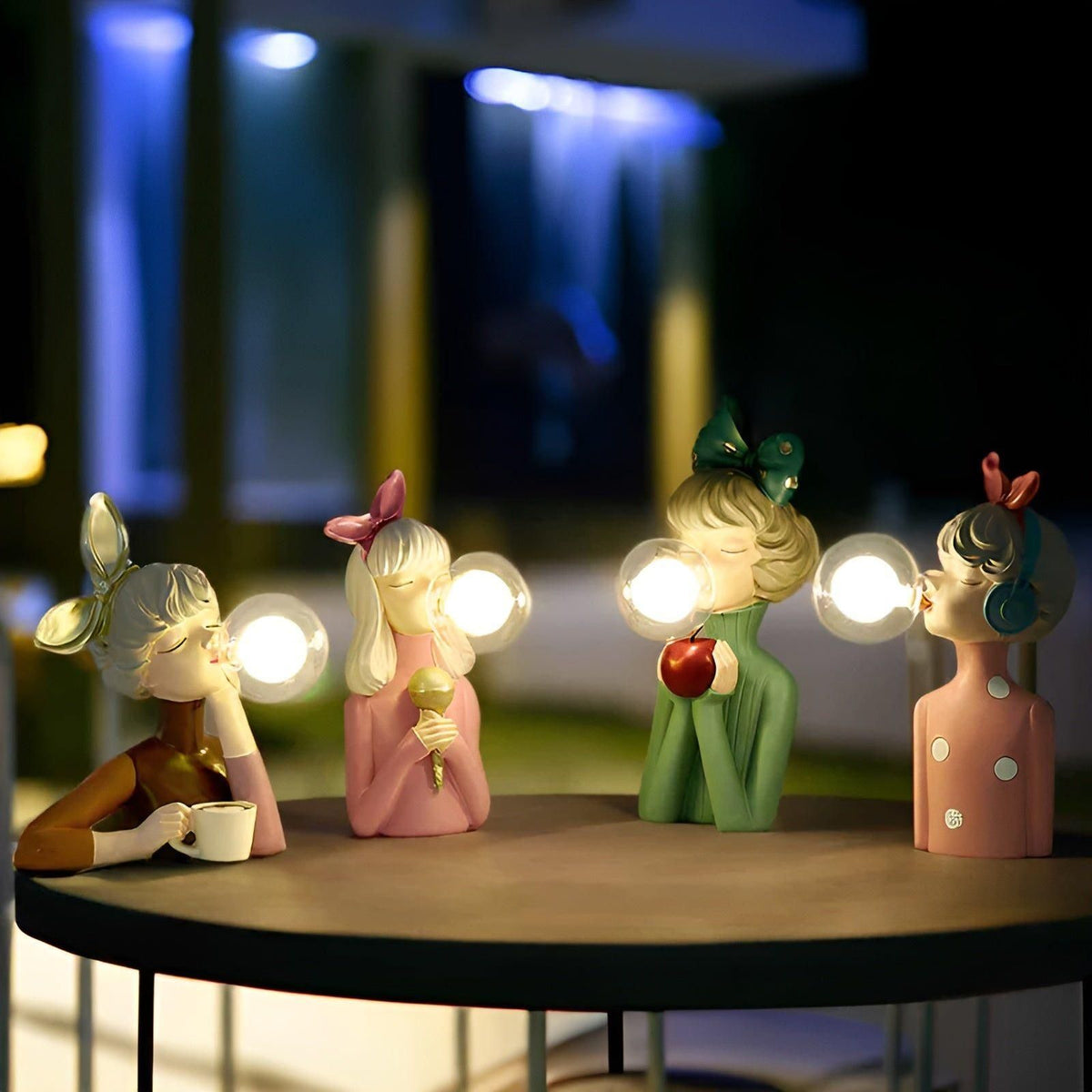 Decoratief Nachtlampje Met Bubbeldesign En Sfeerverlichting