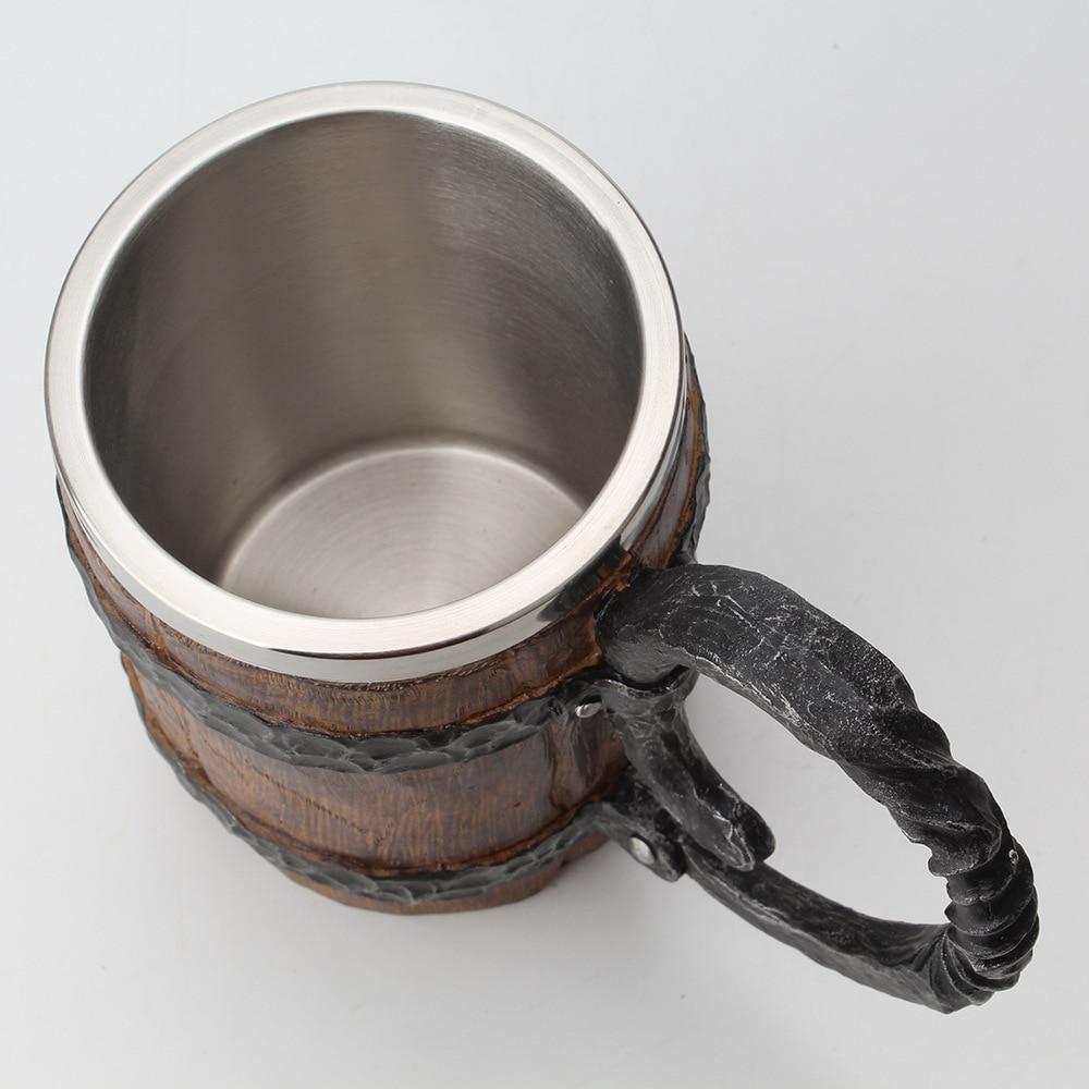 Nordic Design Tavern Mok Met Dubbele Wand En Viking Motieven