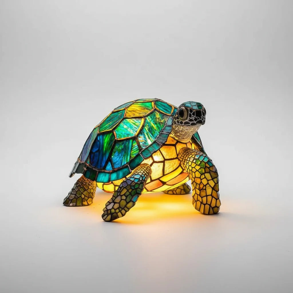 Stained Glass Animal Table Lamp
