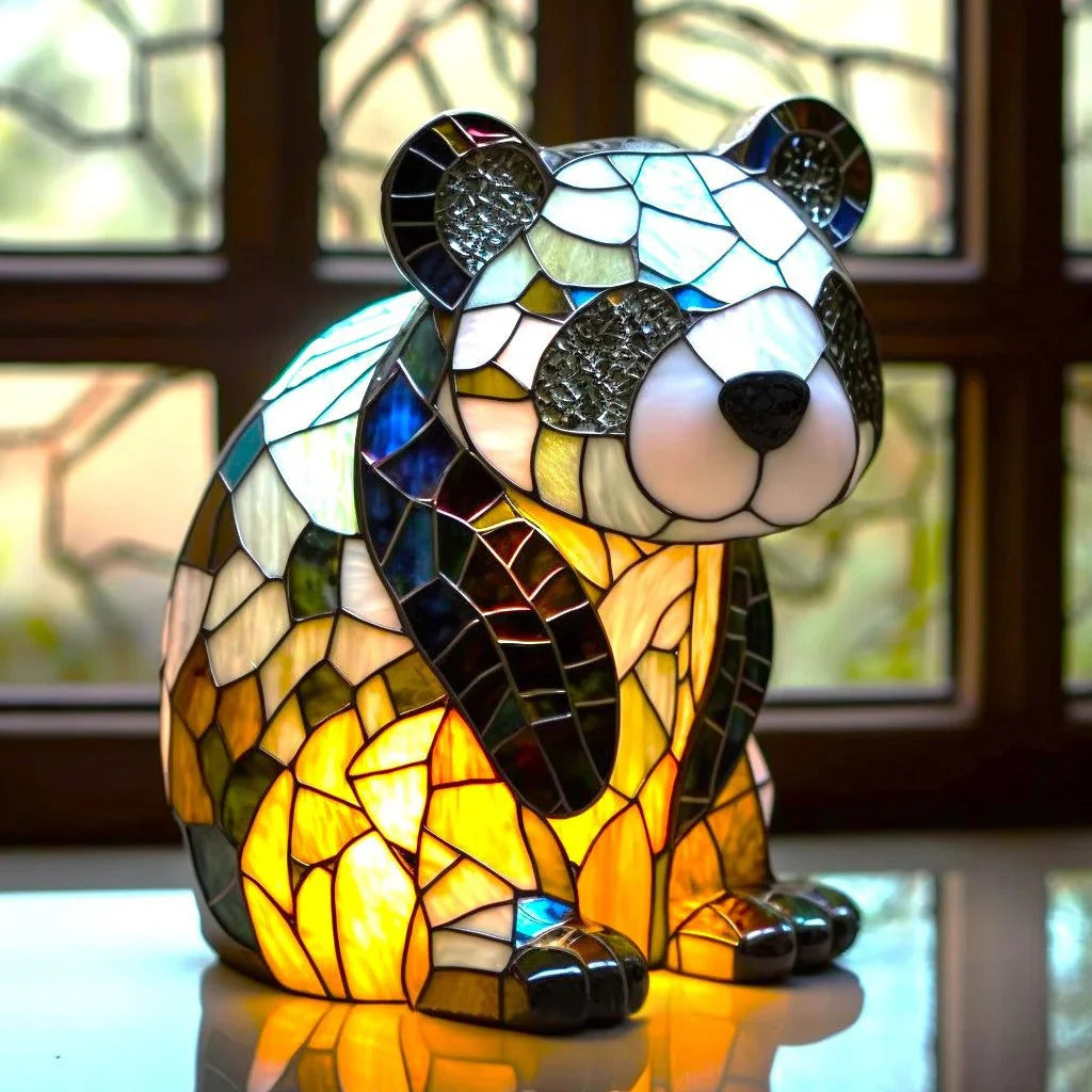Stained Glass Animal Table Lamp
