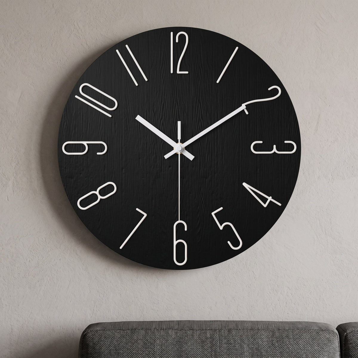 WireClock | Wanduhr Modern Wohnzimmer